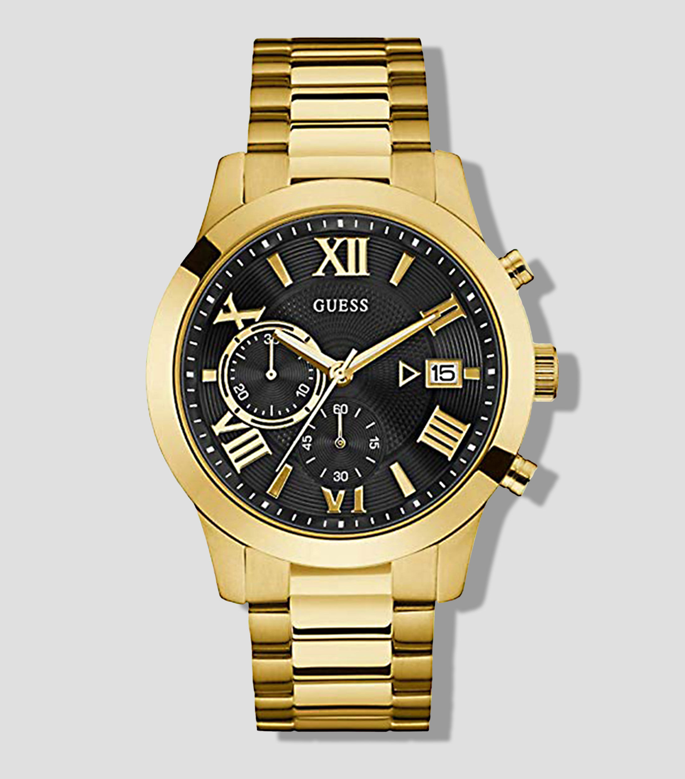 Guess Reloj Para Hombre Atlas De Vestir Dorado El Palacio De Hierro