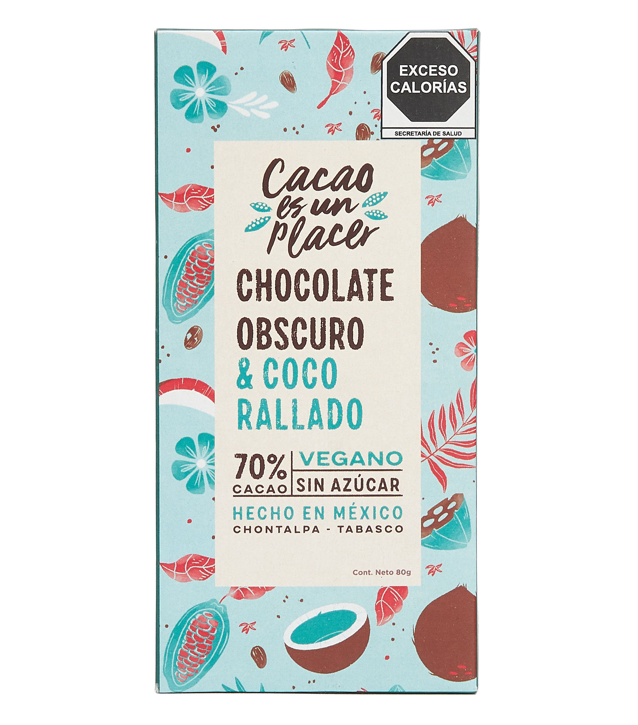 Cacao Es Un Placer Chocolate Obscuro Coco Rallado G El Palacio