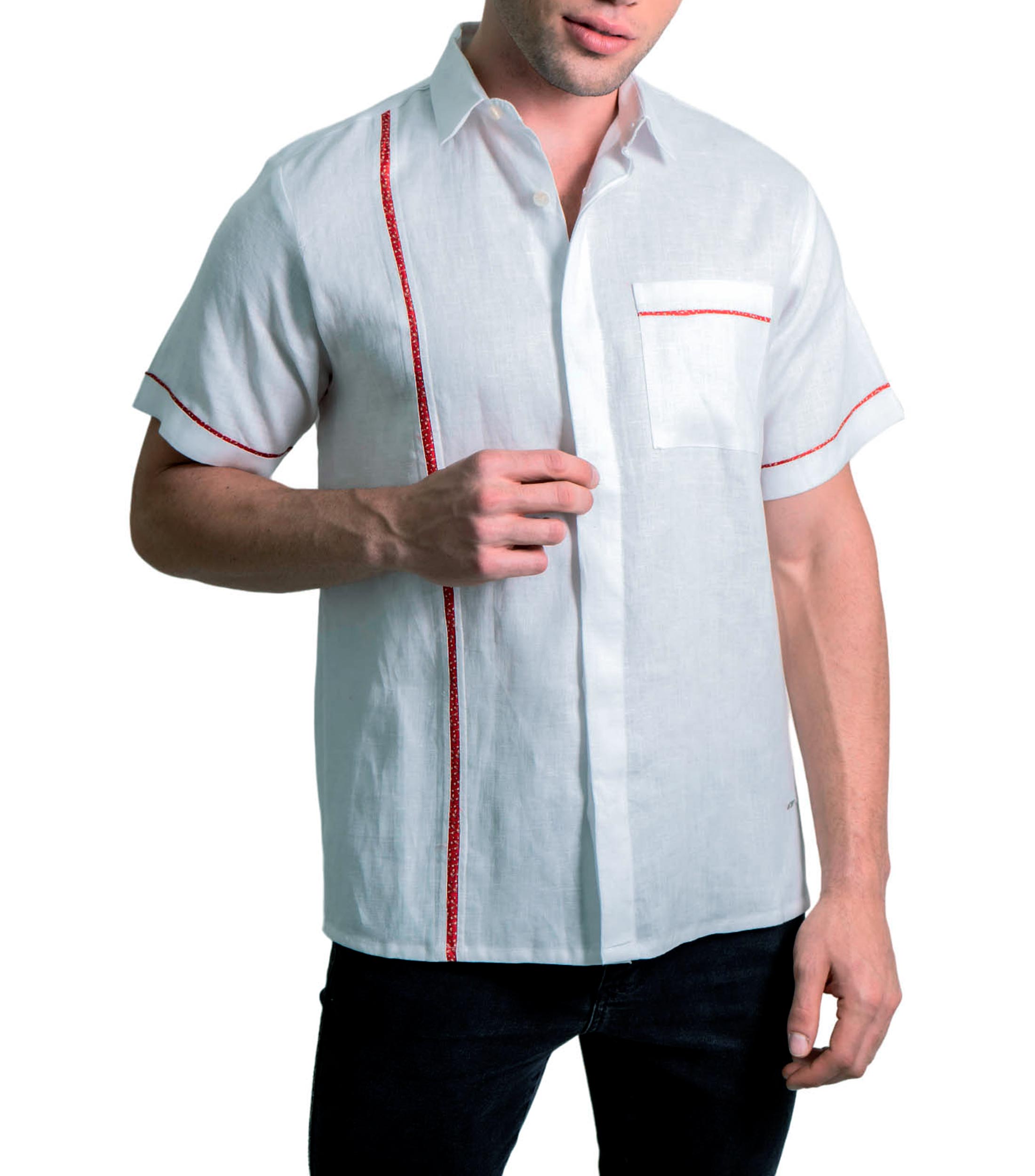 Pineda Covalin Guayabera Lisa Hombre El Palacio De Hierro