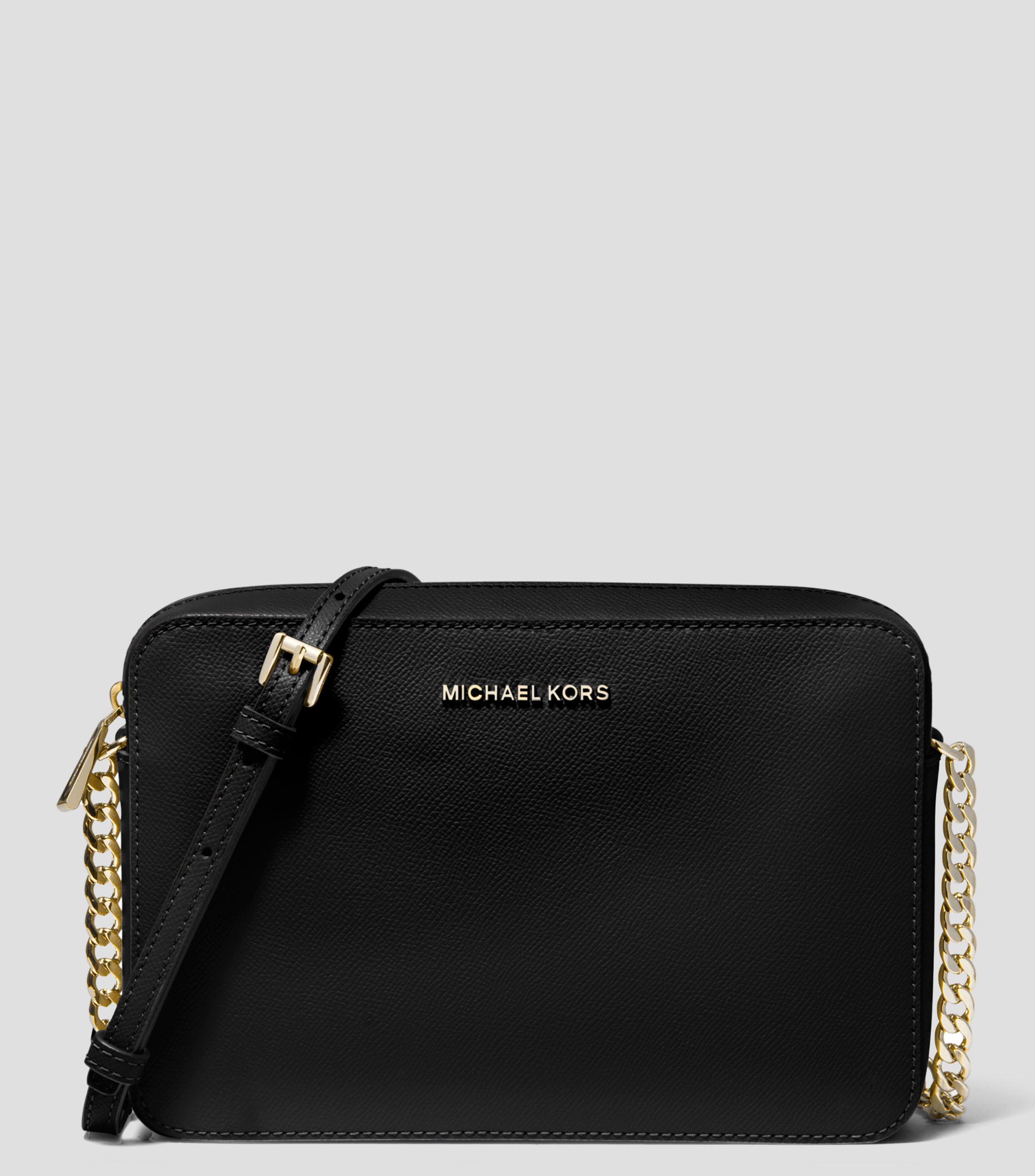 Michael Kors Bolso Crossbody Negro En Piel Set Jet Mujer El Palacio