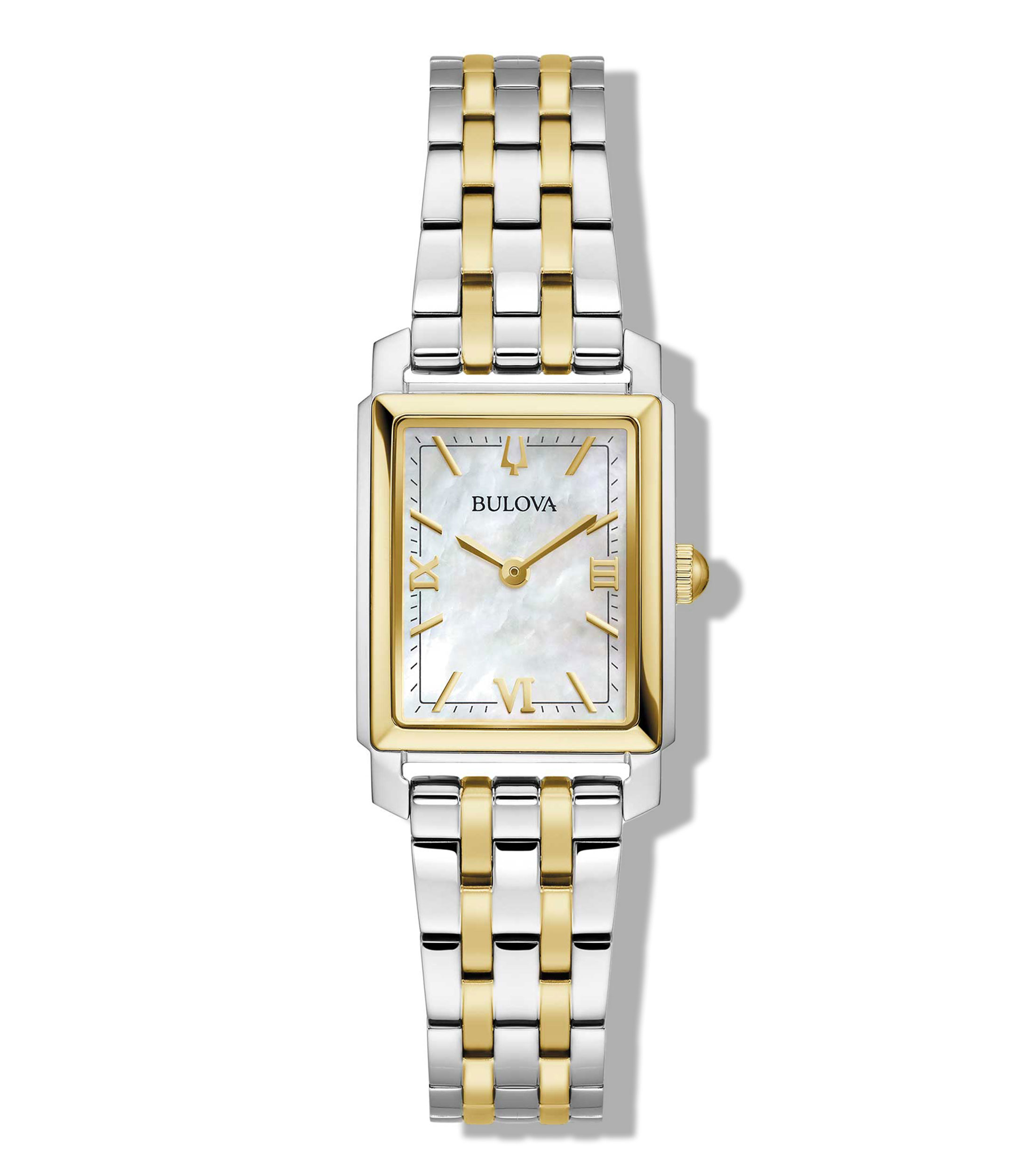 Bulova Reloj Para Mujer Cl Sicos Sutton Cuarzo Casual Dorado Plata