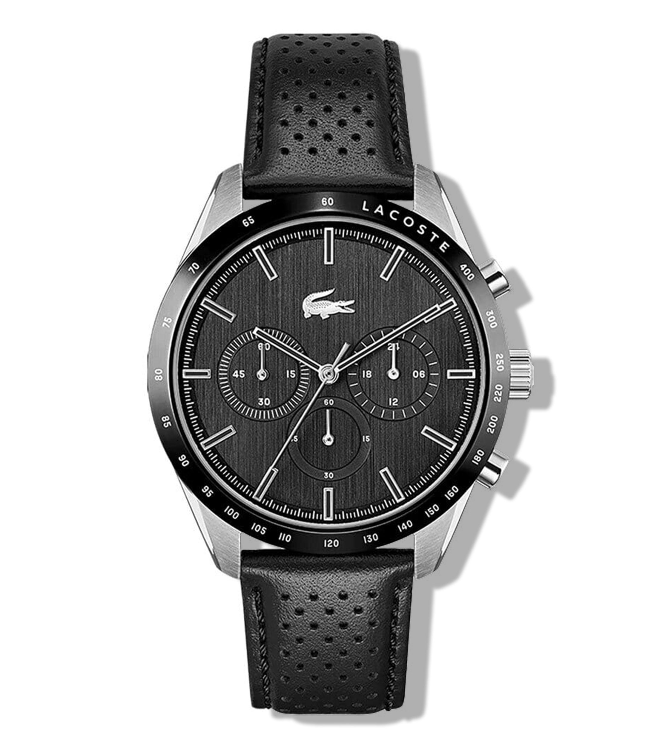 Lacoste Reloj Para Hombre Boston Casual Plateado Negro El Palacio De