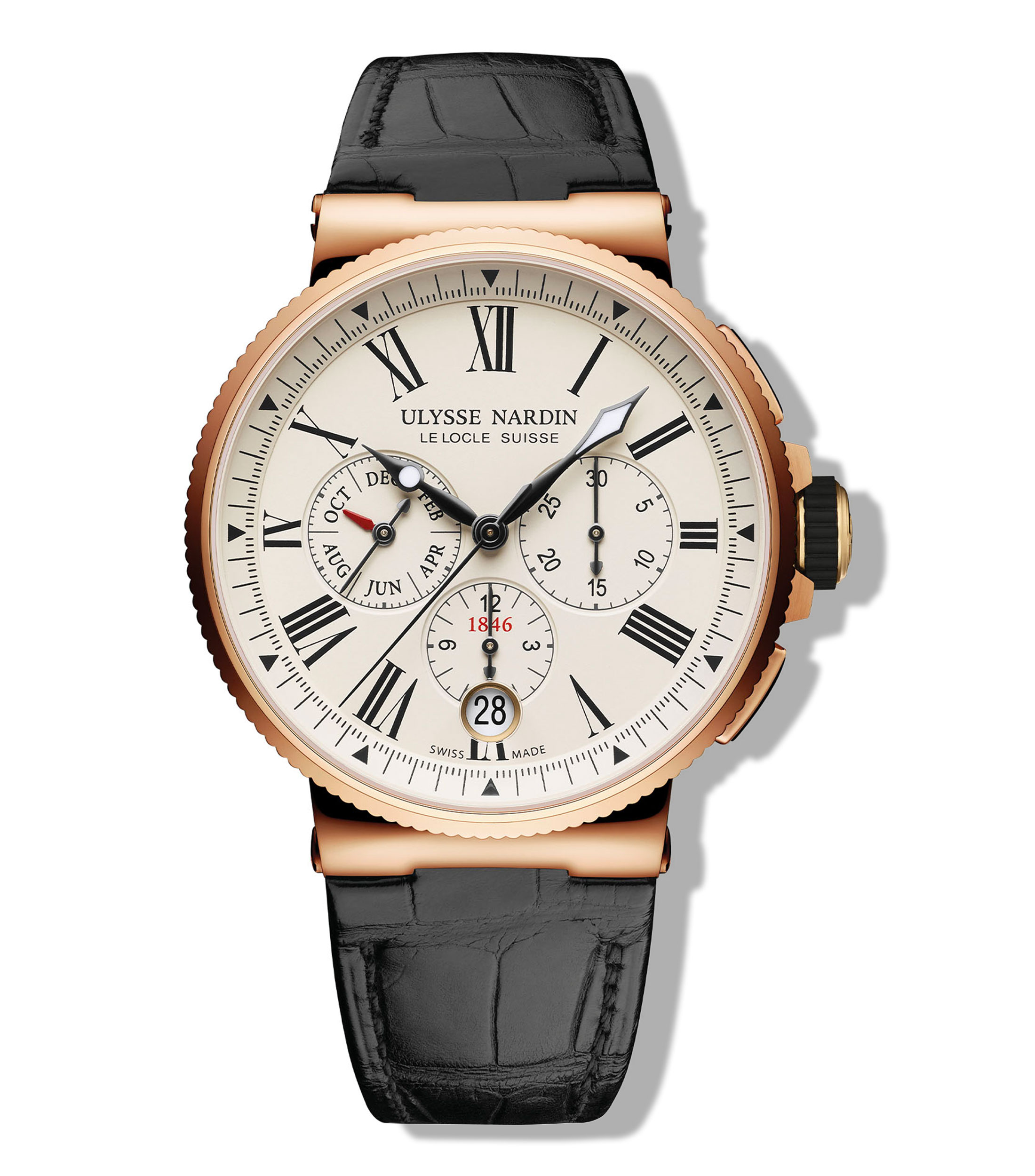 Ulysse Nardin Reloj Para Hombre Marine Casual Oro Rosa El Palacio