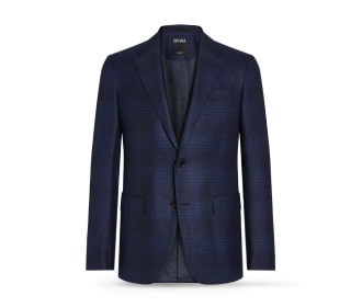 saco azul con negro, Lujo para Hombre