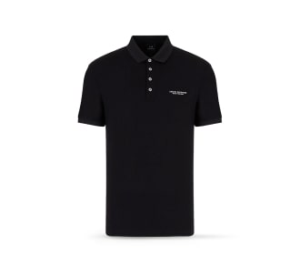 Polo negra de la marca Armani Exchange, Polos Hombre