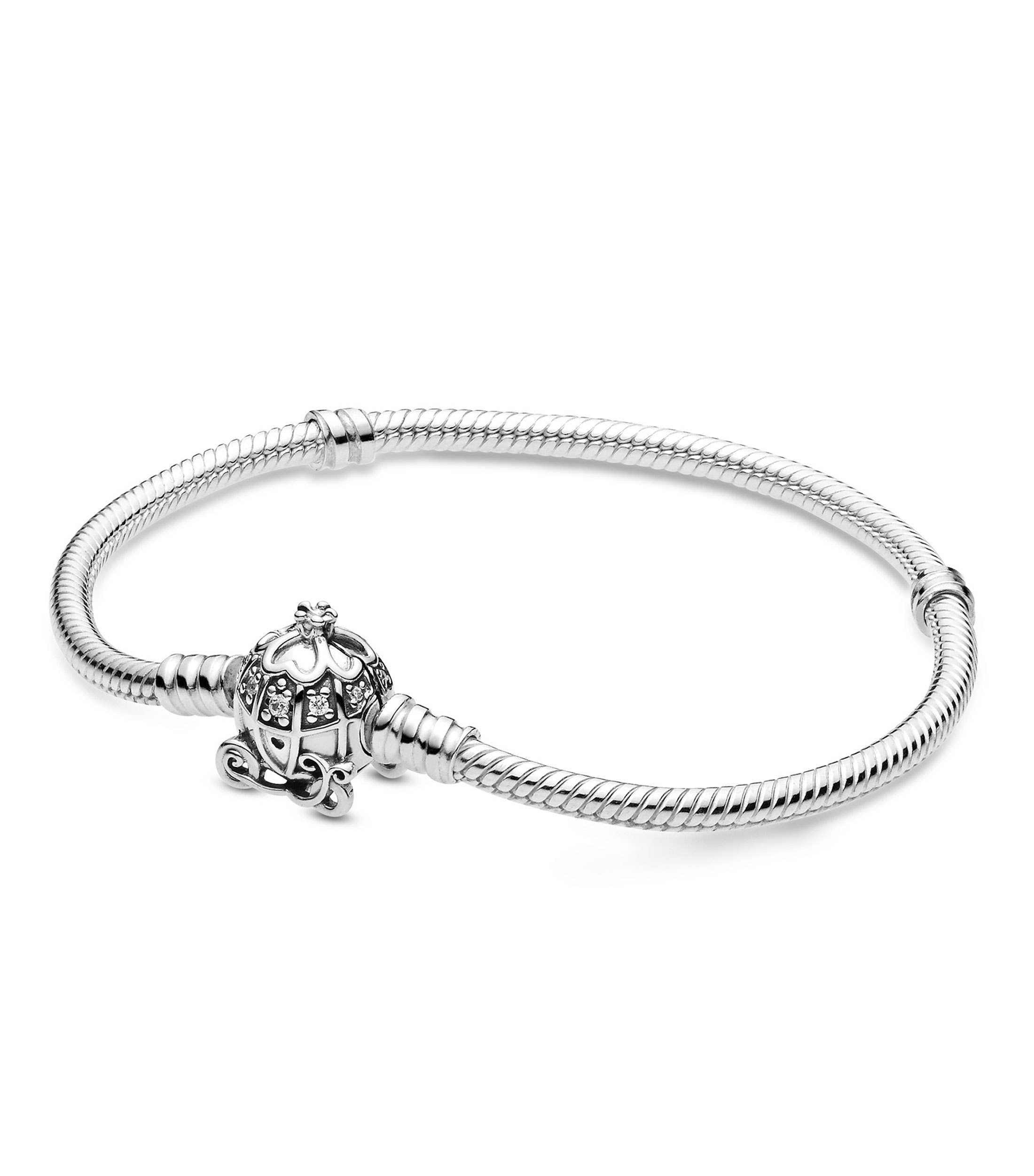 Pandora Brazalete en plata con broche Carroza Calabaza de Cenicienta Mujer  - El Palacio de Hierro