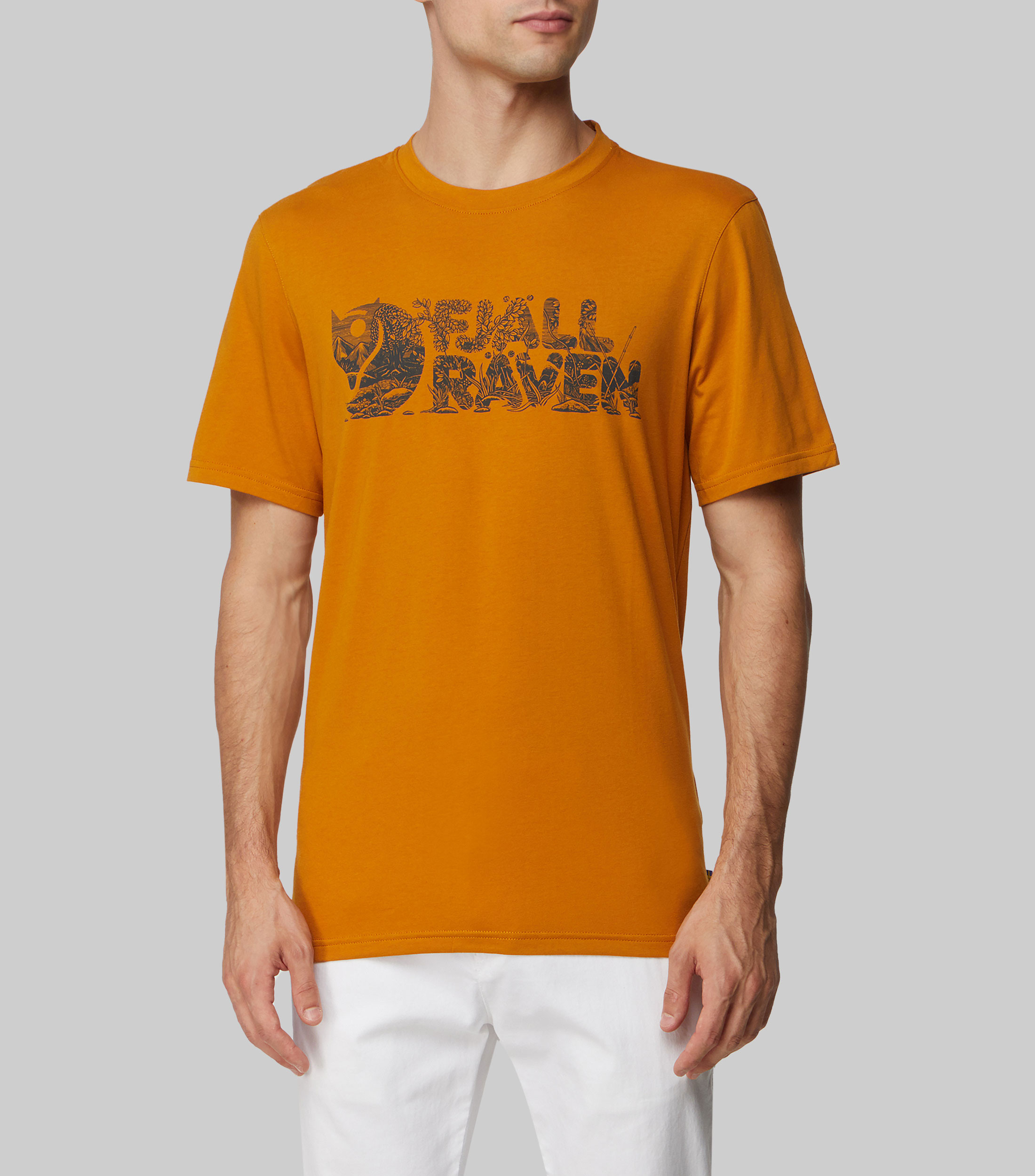 Playera de cuello redondo y manga corta estampada Hombre Fjällräven