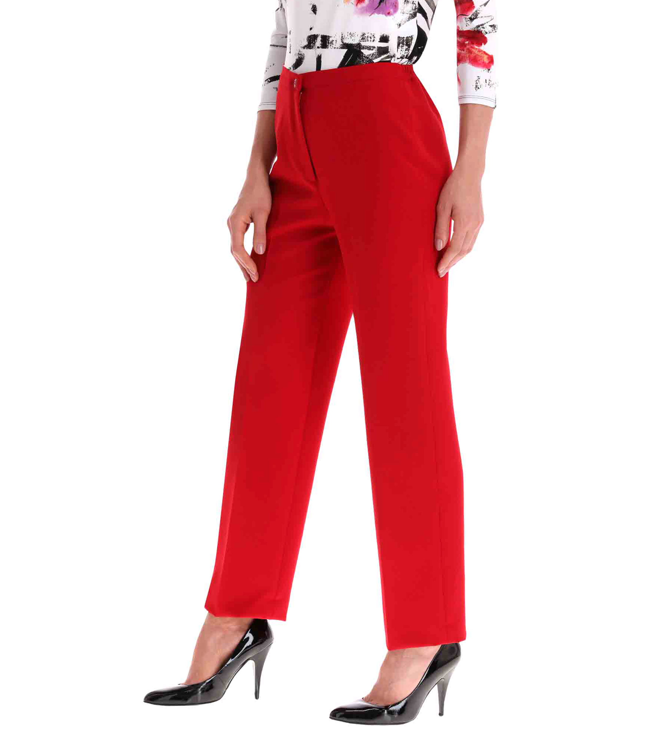 Pantalon Palazzo Rosa Satinado Tiro Alto