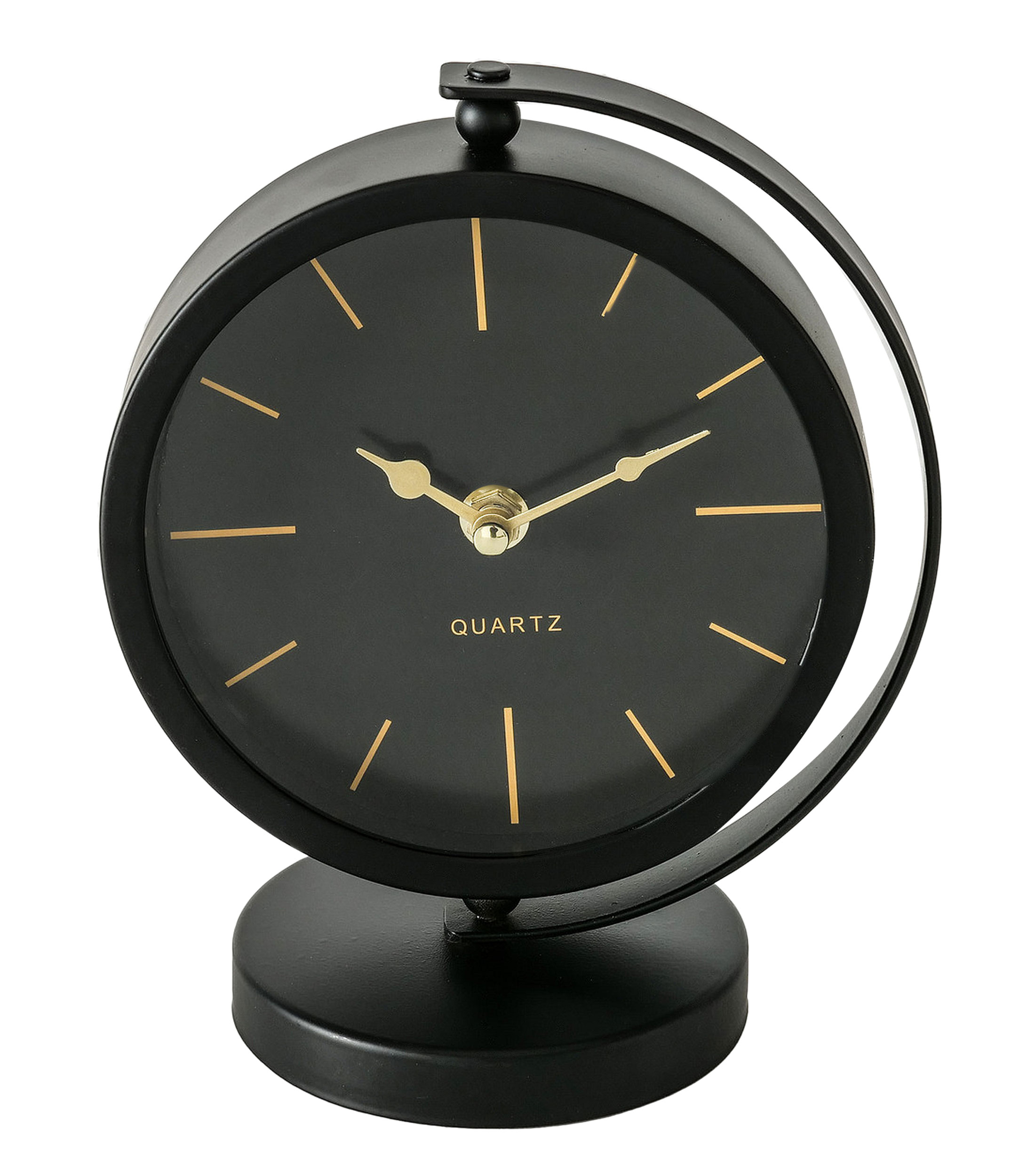 Reloj Decorativo Glam para mesa Negro Boltze