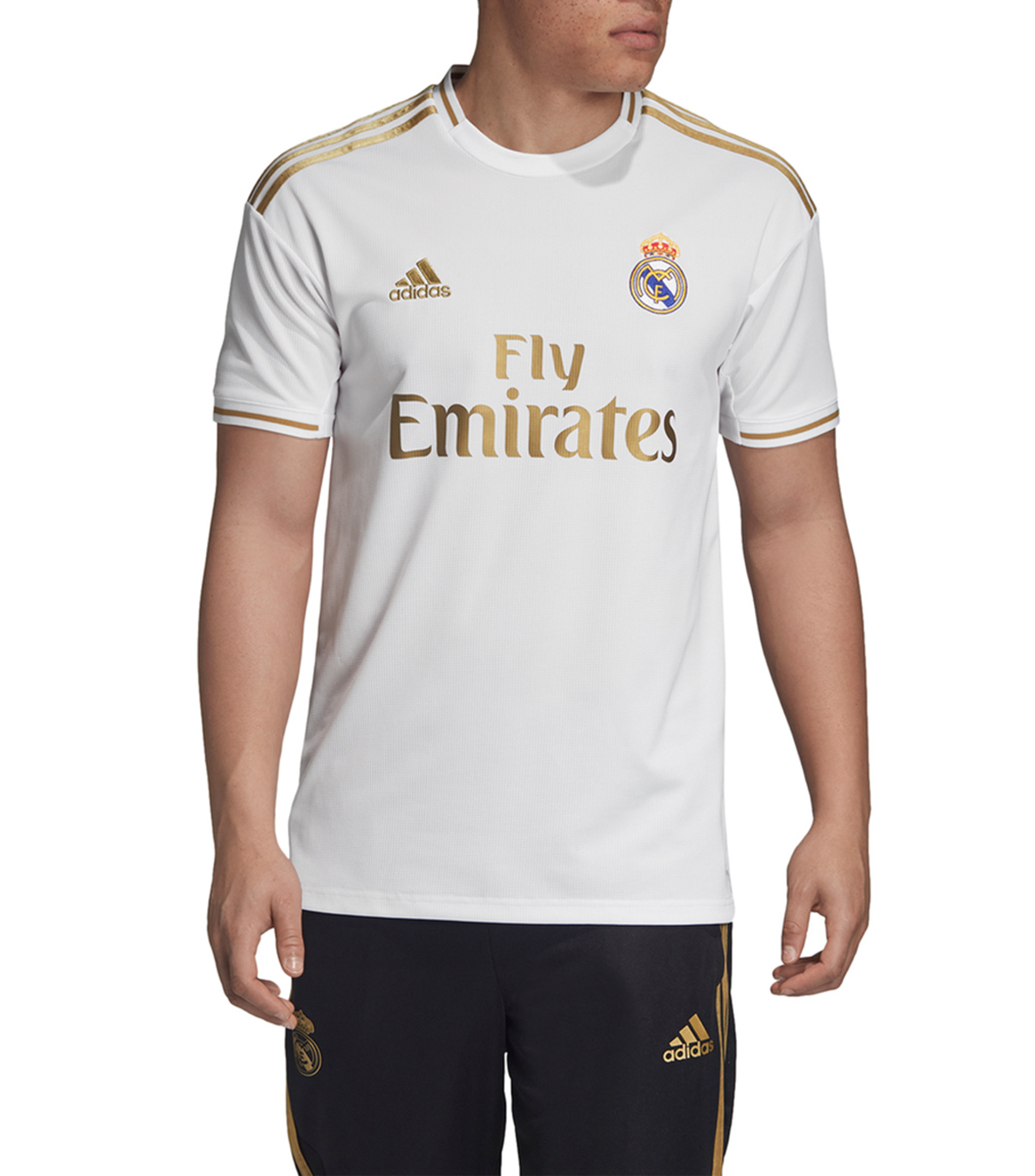  adidas Camiseta de fútbol juvenil Real Madrid 2018-19, Blanco :  Ropa, Zapatos y Joyería