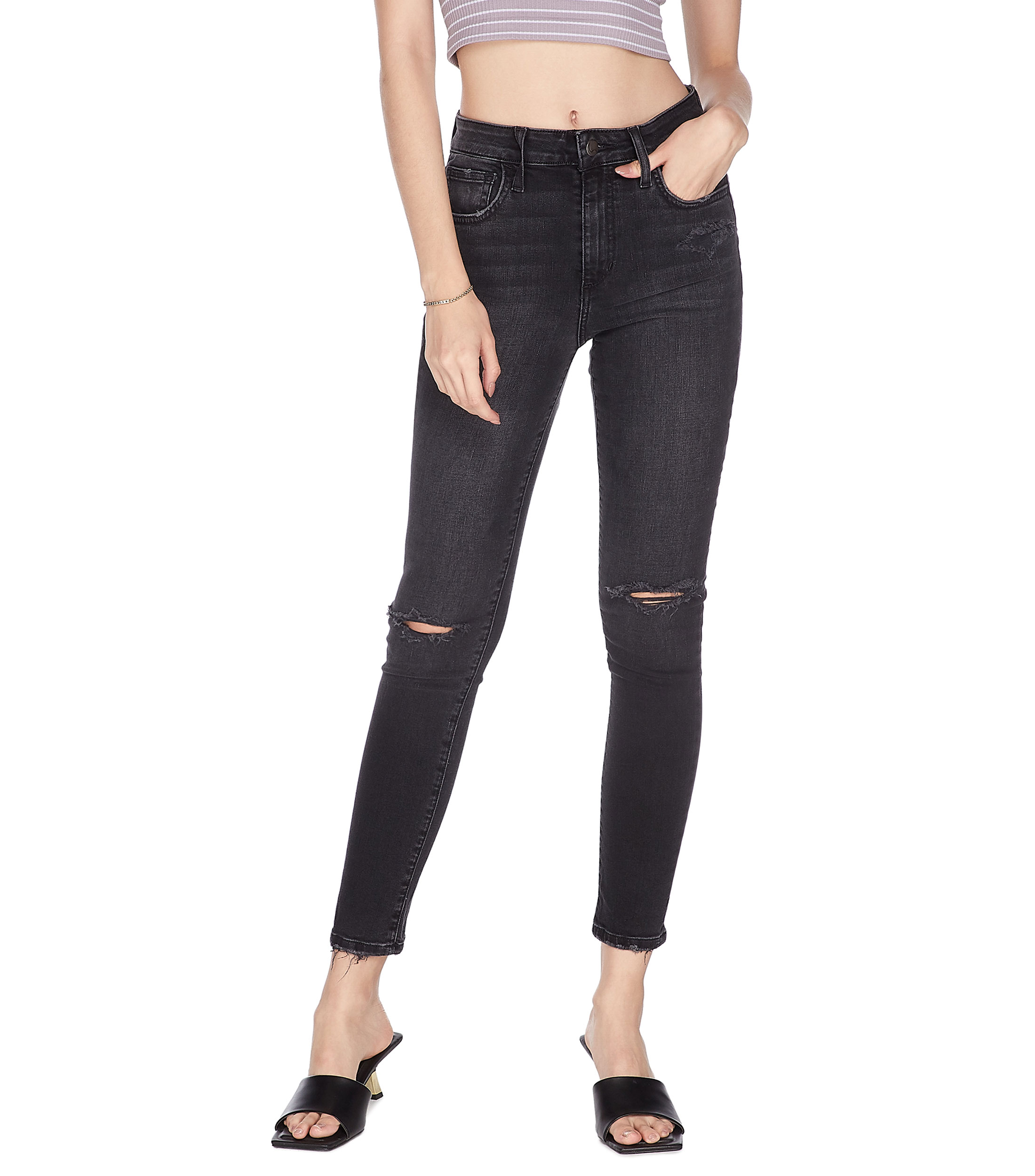 Jeans Negros Mujer Eo