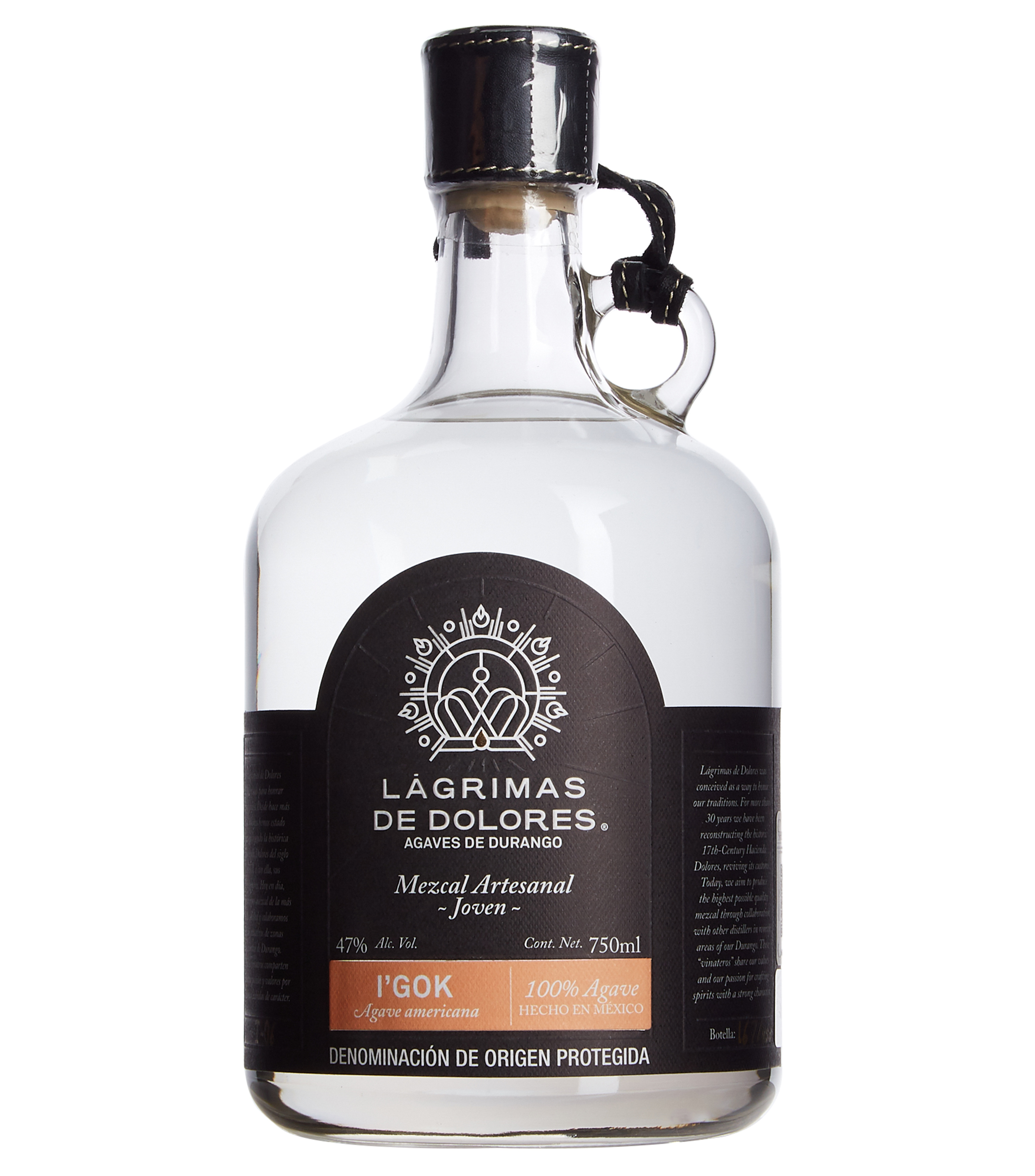 Lágrimas De Dolores Mezcal Artesanal Joven I'Gok, 750 ml - El Palacio