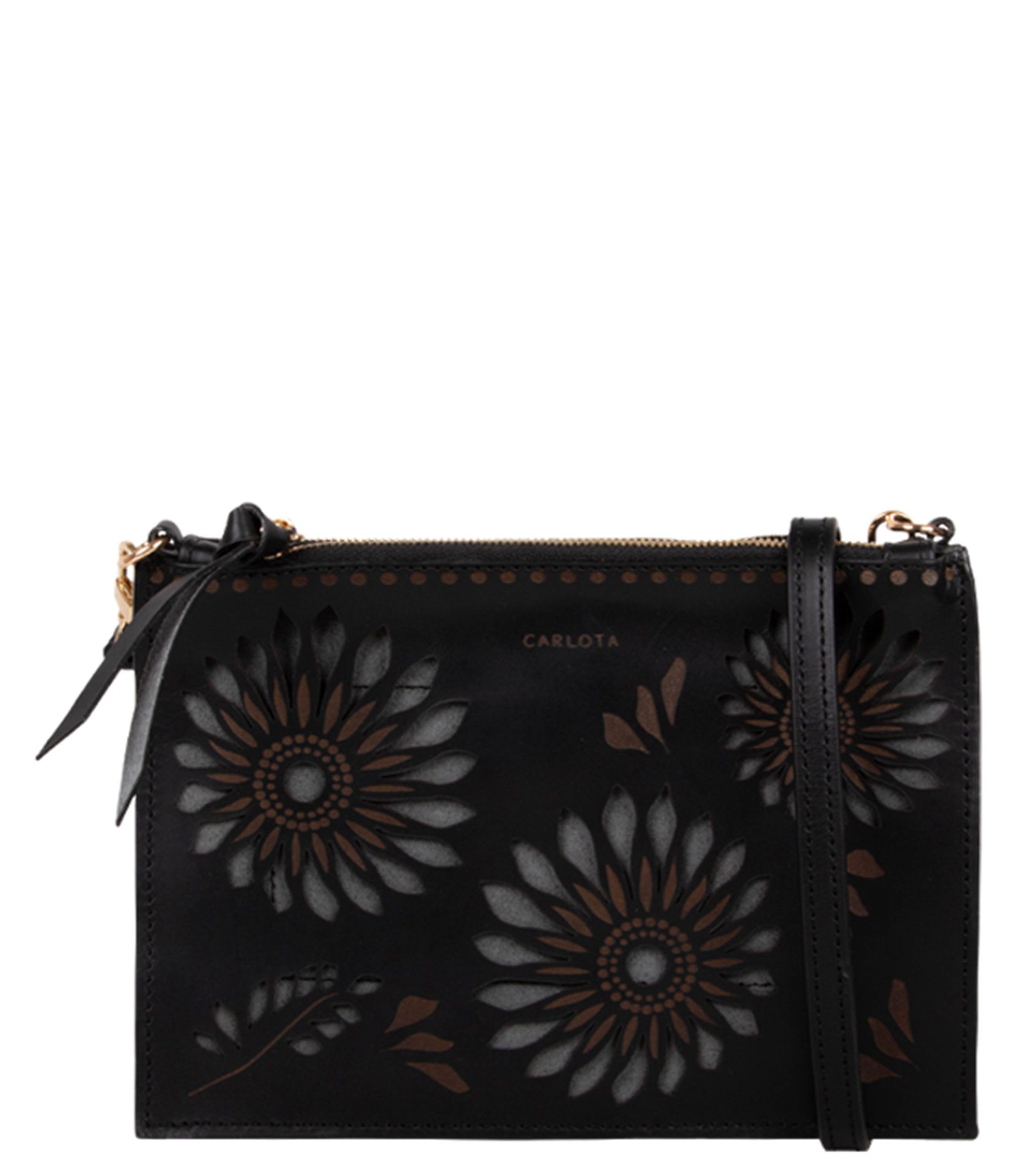 Bolsa satchel guess cierre negra 2024 capitonada