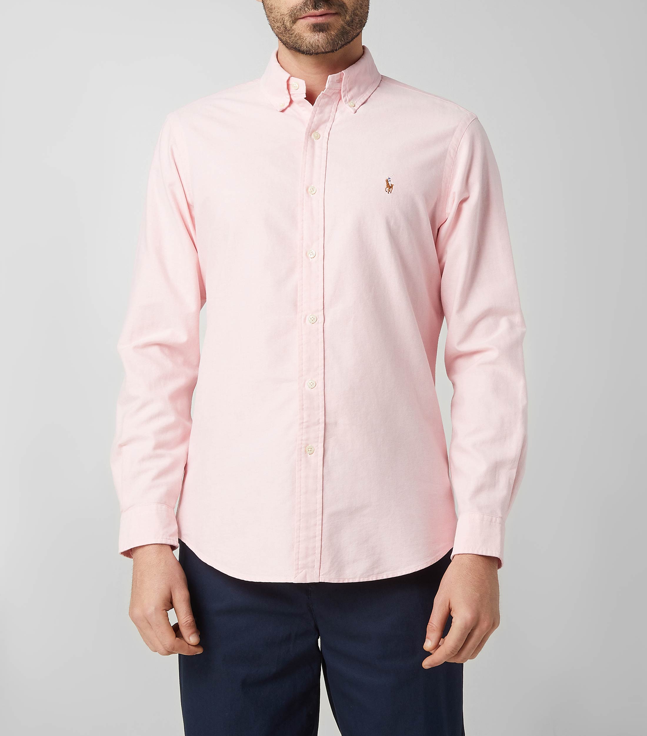 Polo Ralph Lauren: Camisa lisa manga larga Hombre