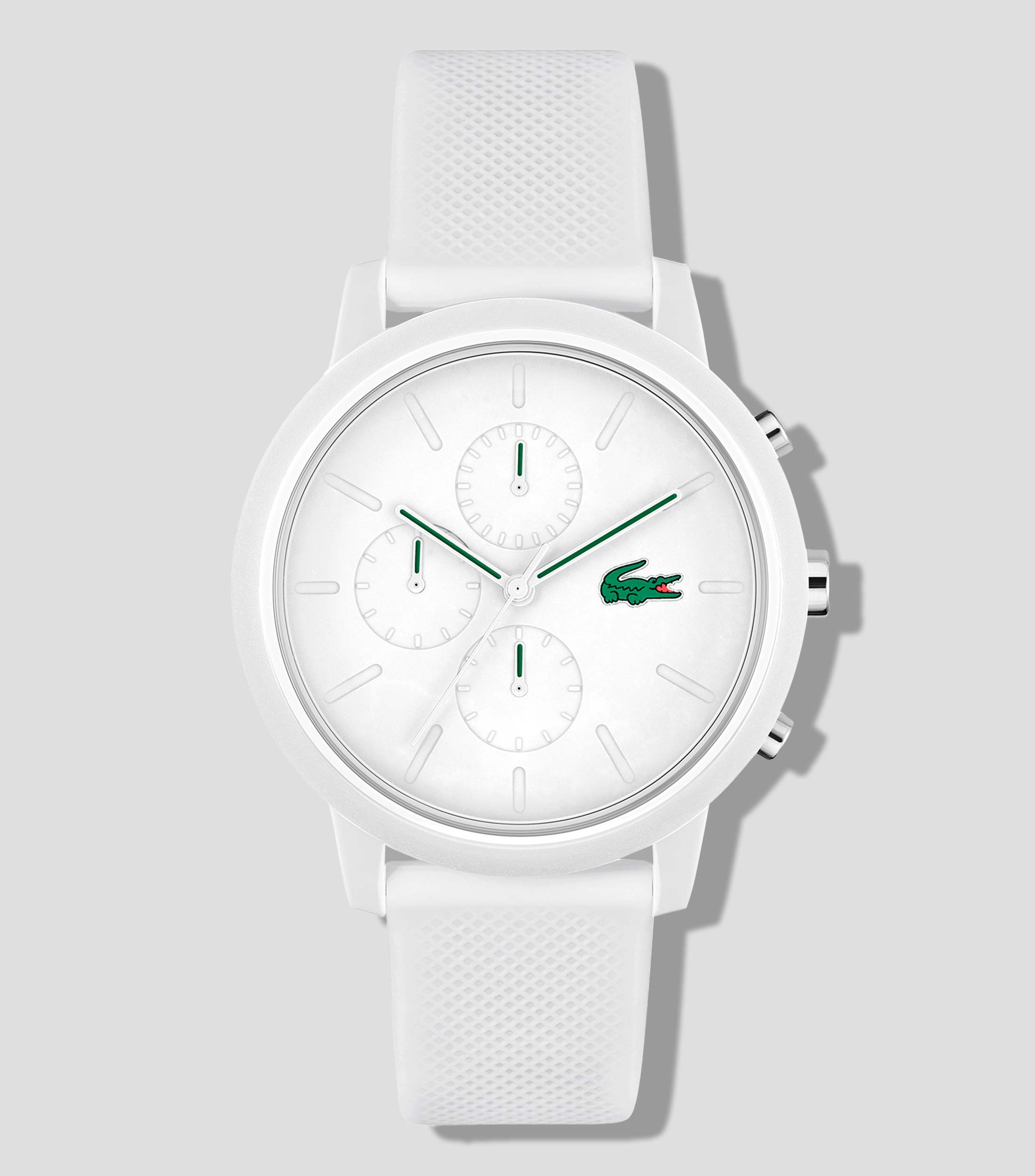 Lacoste Reloj para Hombre 12.12 Chrono Deportivo Blanco El