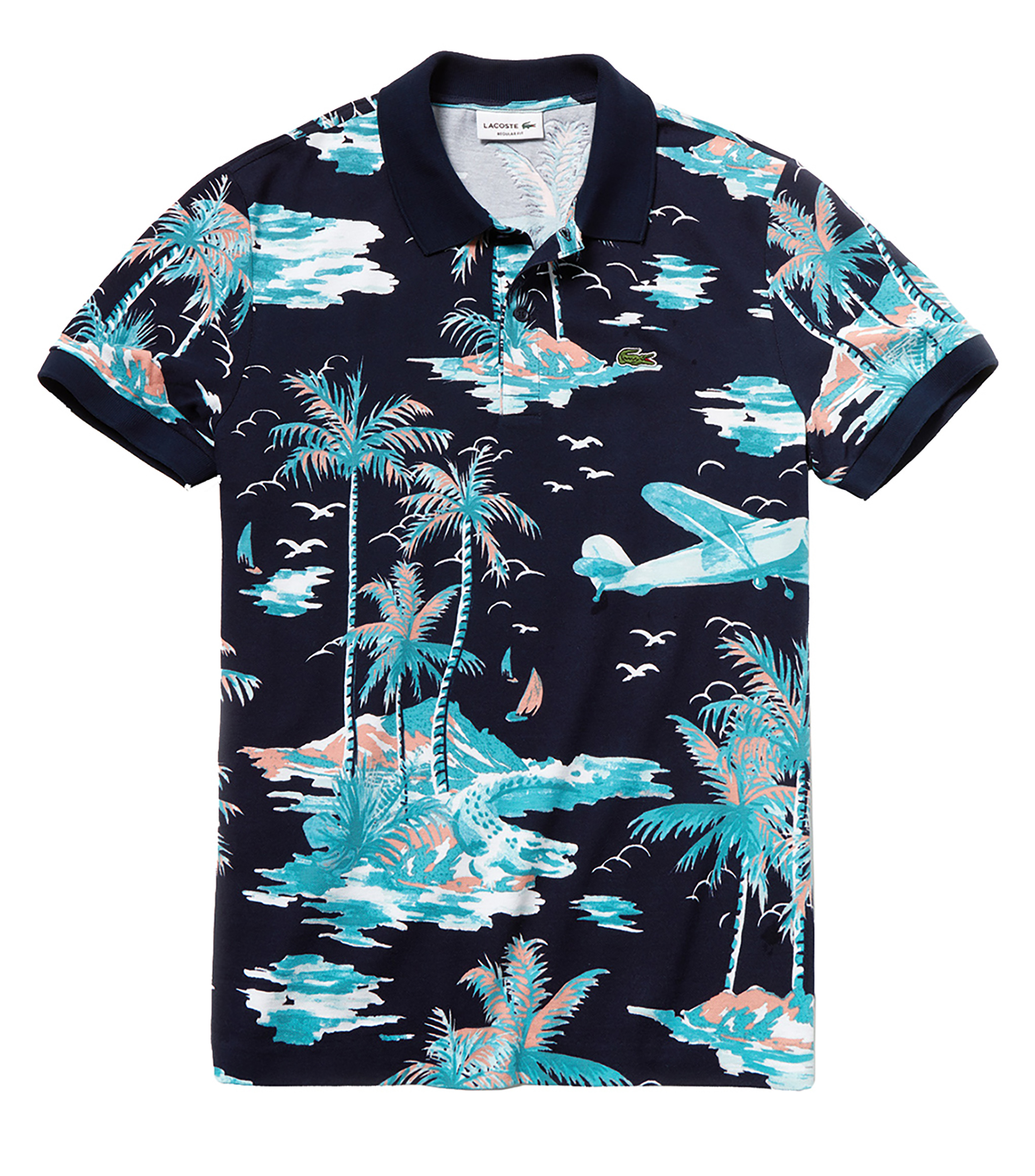 playera hawaiana hombre