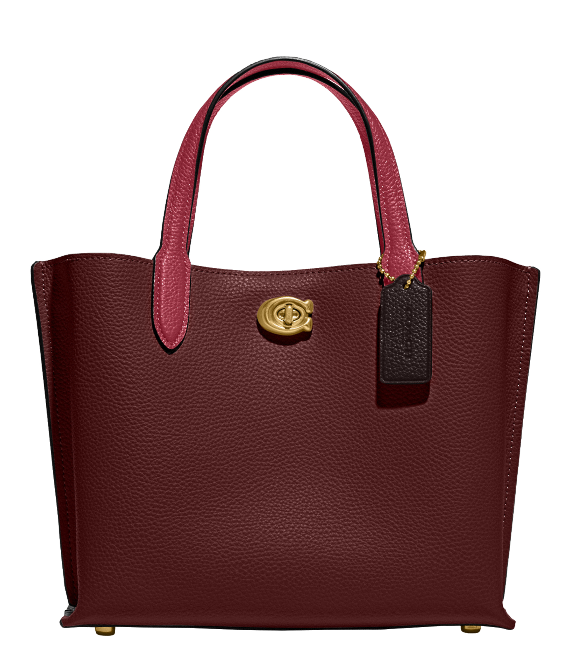 Bolsa coach color vino sale