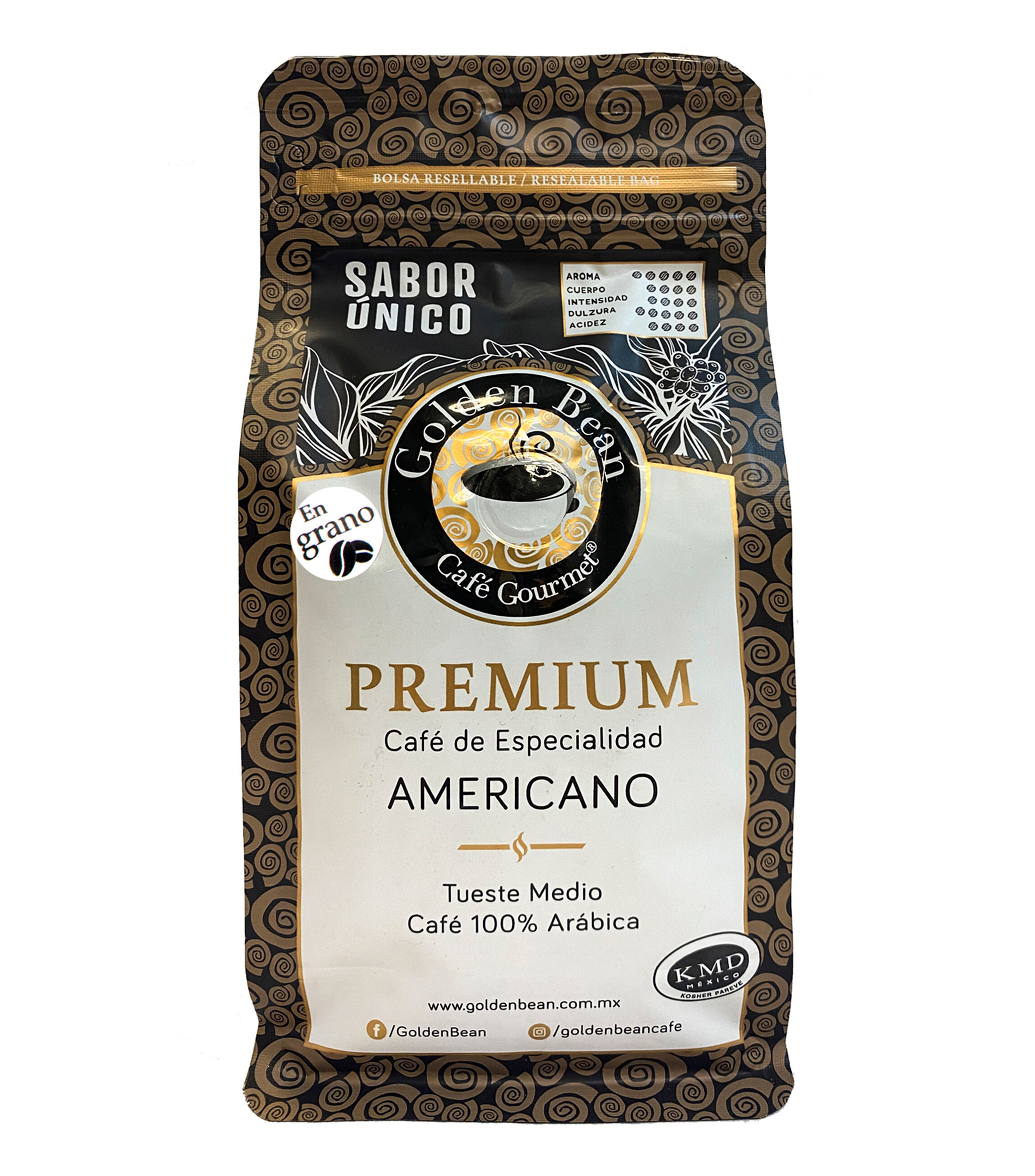 Golden Bean Café Americano en Grano Golden Bean, 340 g