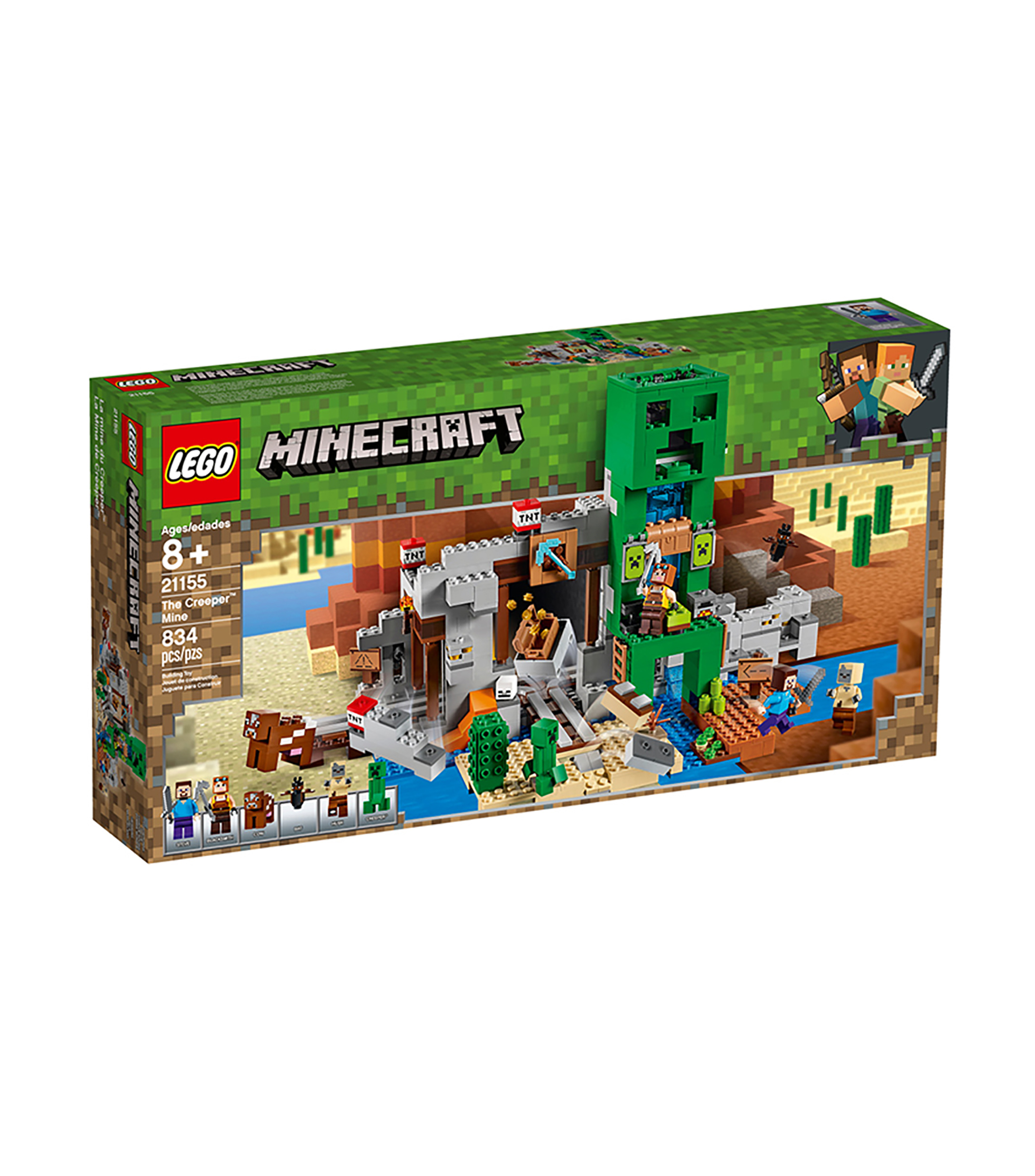 Шахта крипера. LEGO 21155. Конструктор LEGO Minecraft 21155 шахта КРИПЕРА. Лего майнкрафт шахта КРИПЕРА. Шахта КРИПЕРА лего.