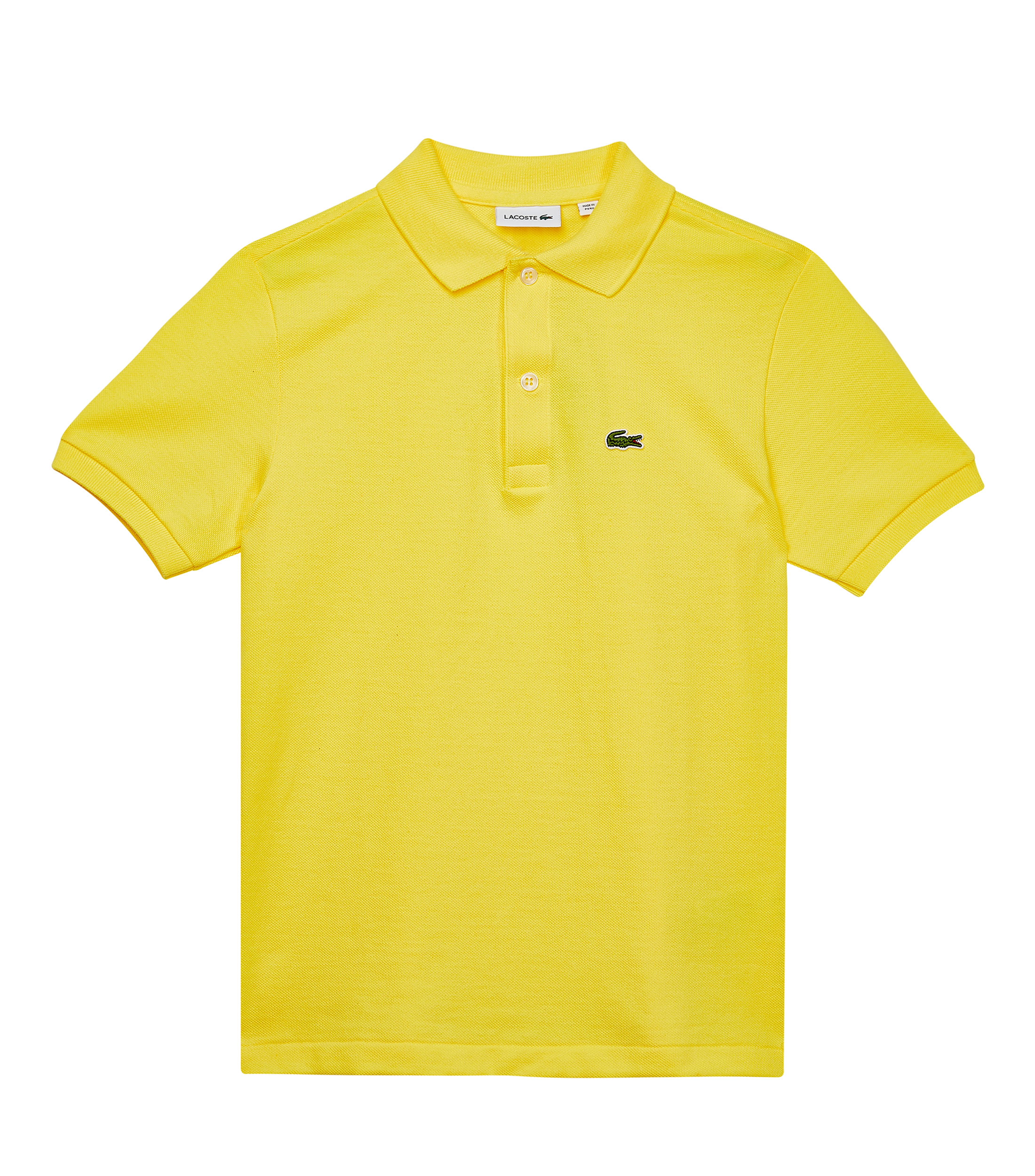 Playera lacoste amarilla new arrivals