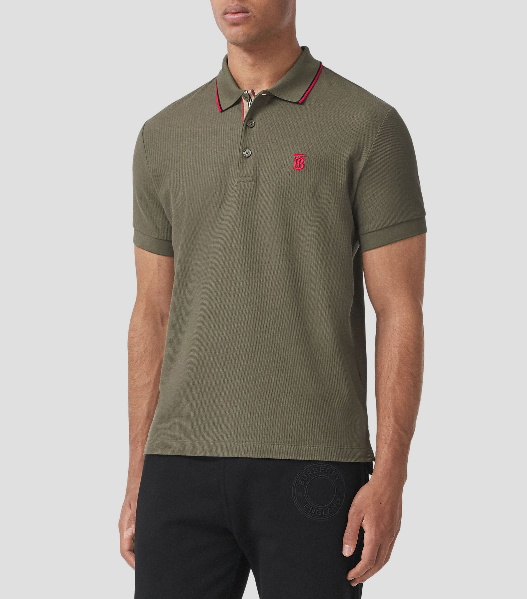 Polo burberry clearance verde