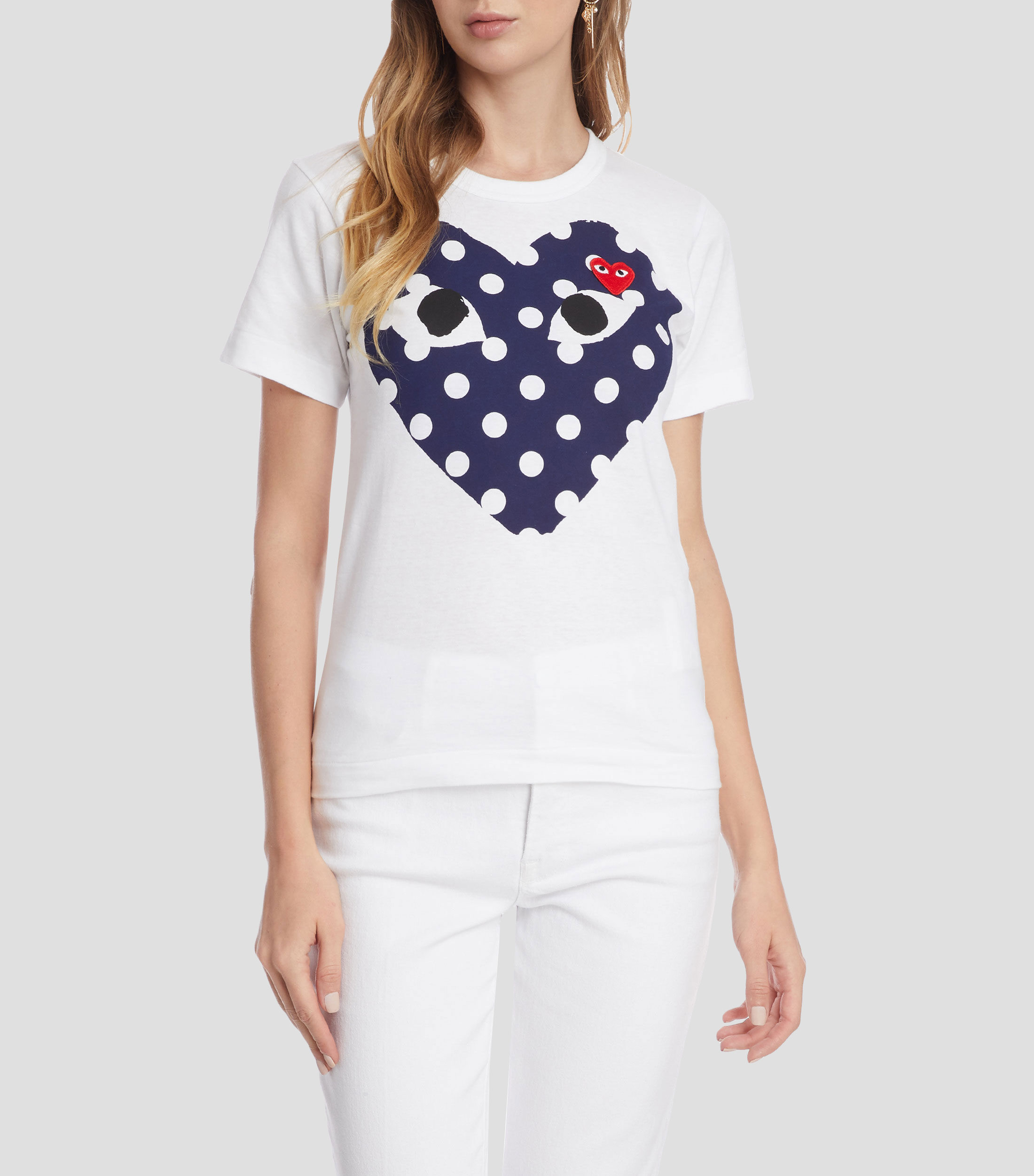 Playera con corazón de manga corta Mujer Comme des Garçons