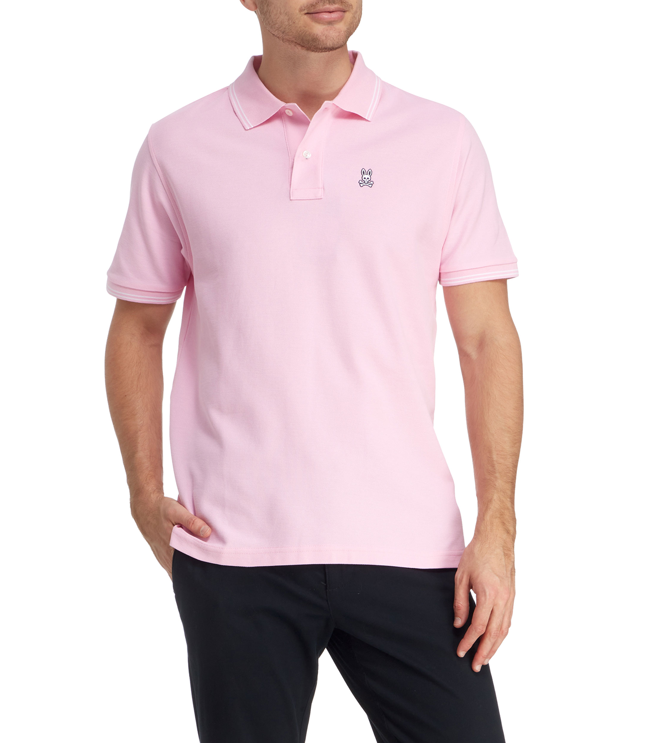 Camisa tipo best sale polo rosa