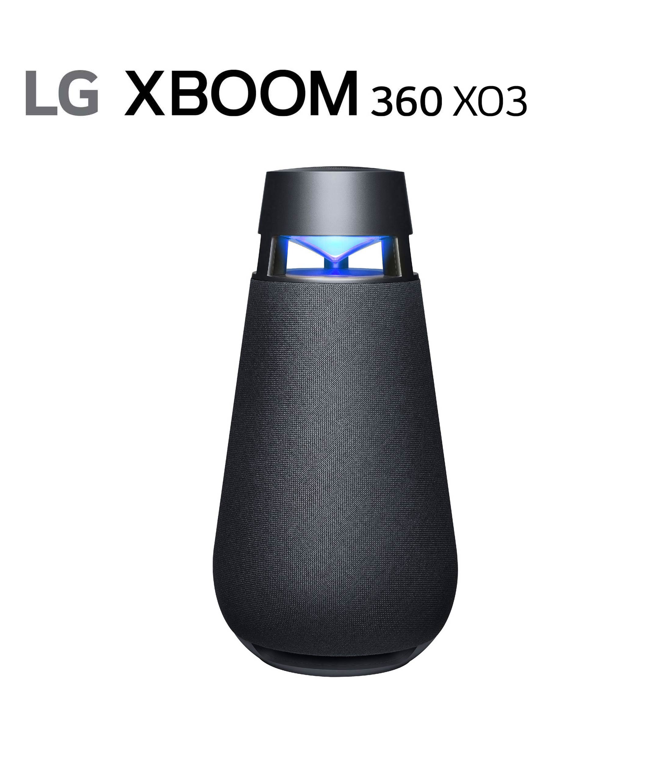 Bocina portátil LG XBOOM 360 XO3QBK alámbrica e inalámbrica