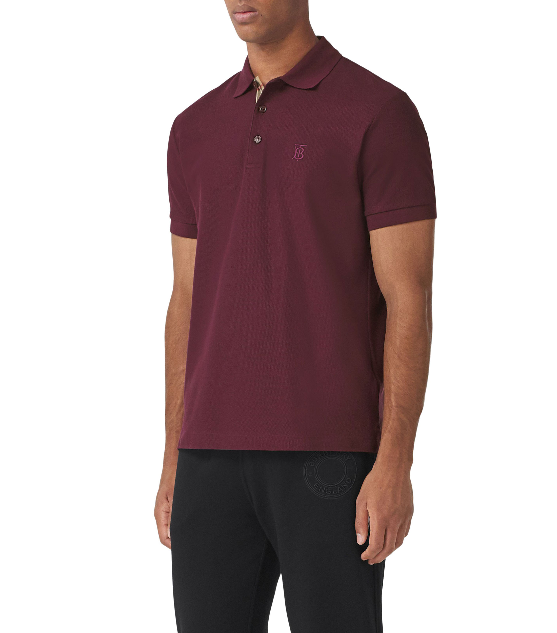 Burberry Playera polo con detalle de monograma Hombre - El Palacio de Hierro