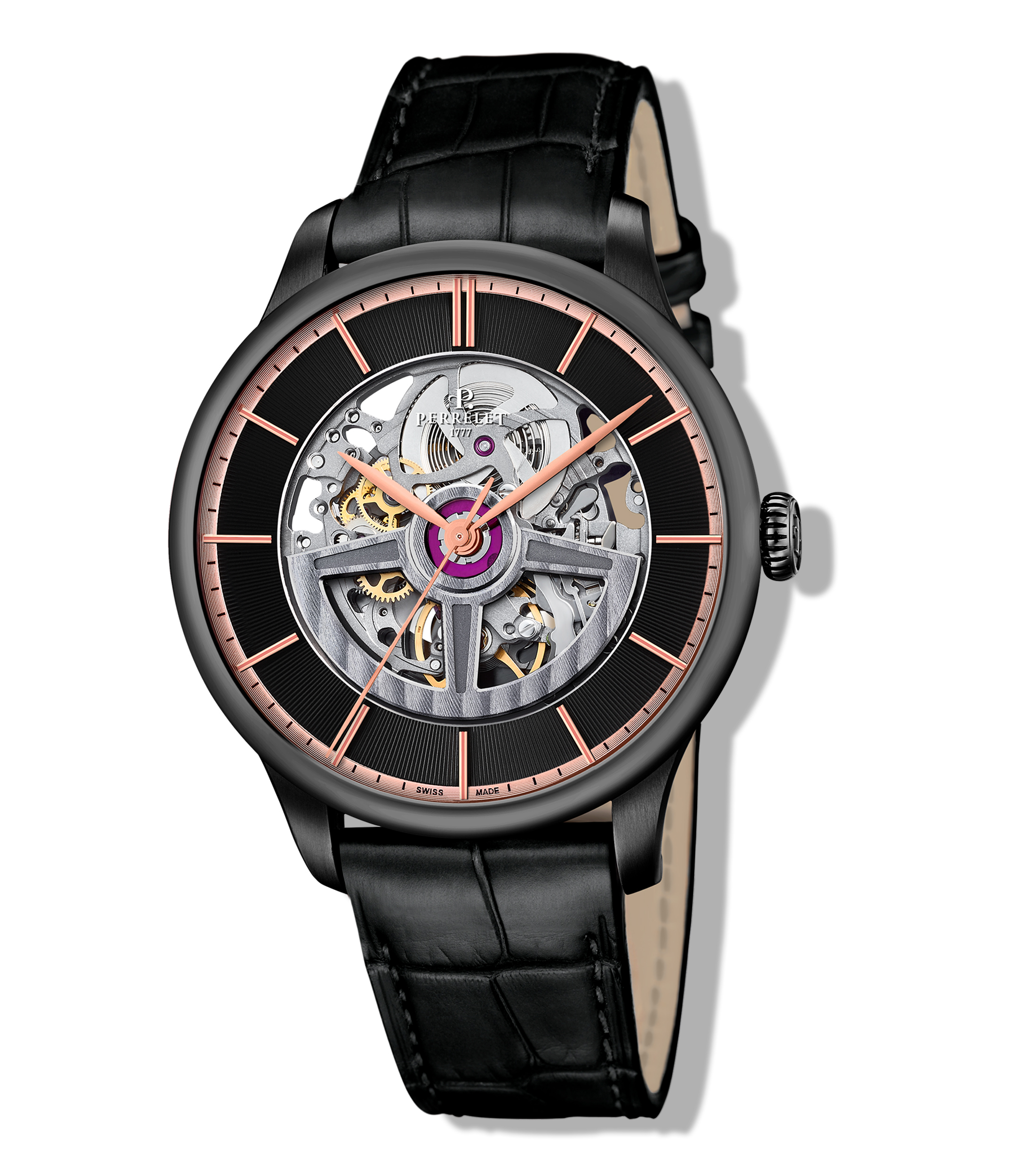 Perrelet double rotor skeleton clearance