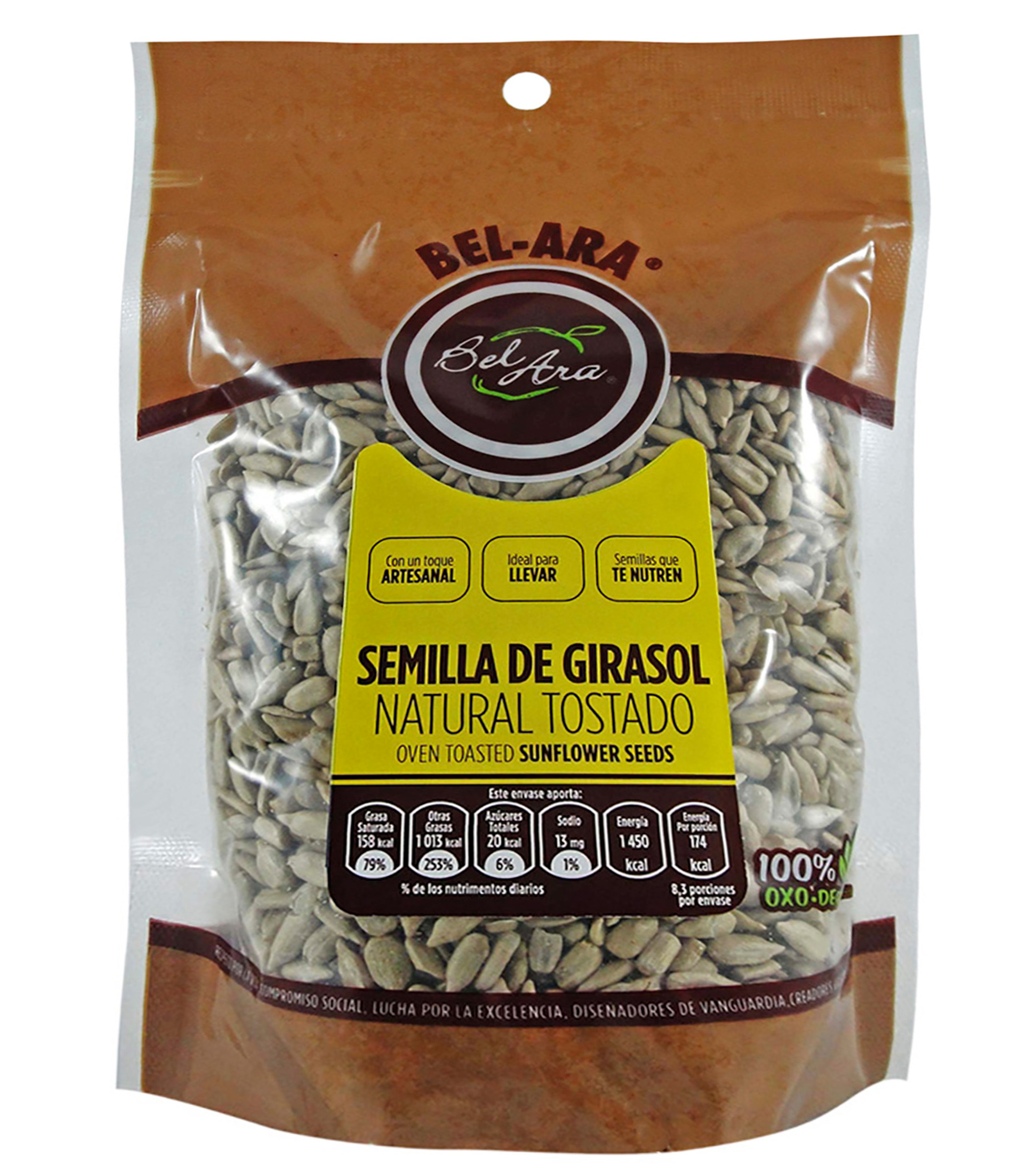 Bel-Ara Semilla de Girasol Natural, 250 g - El Palacio de Hierro