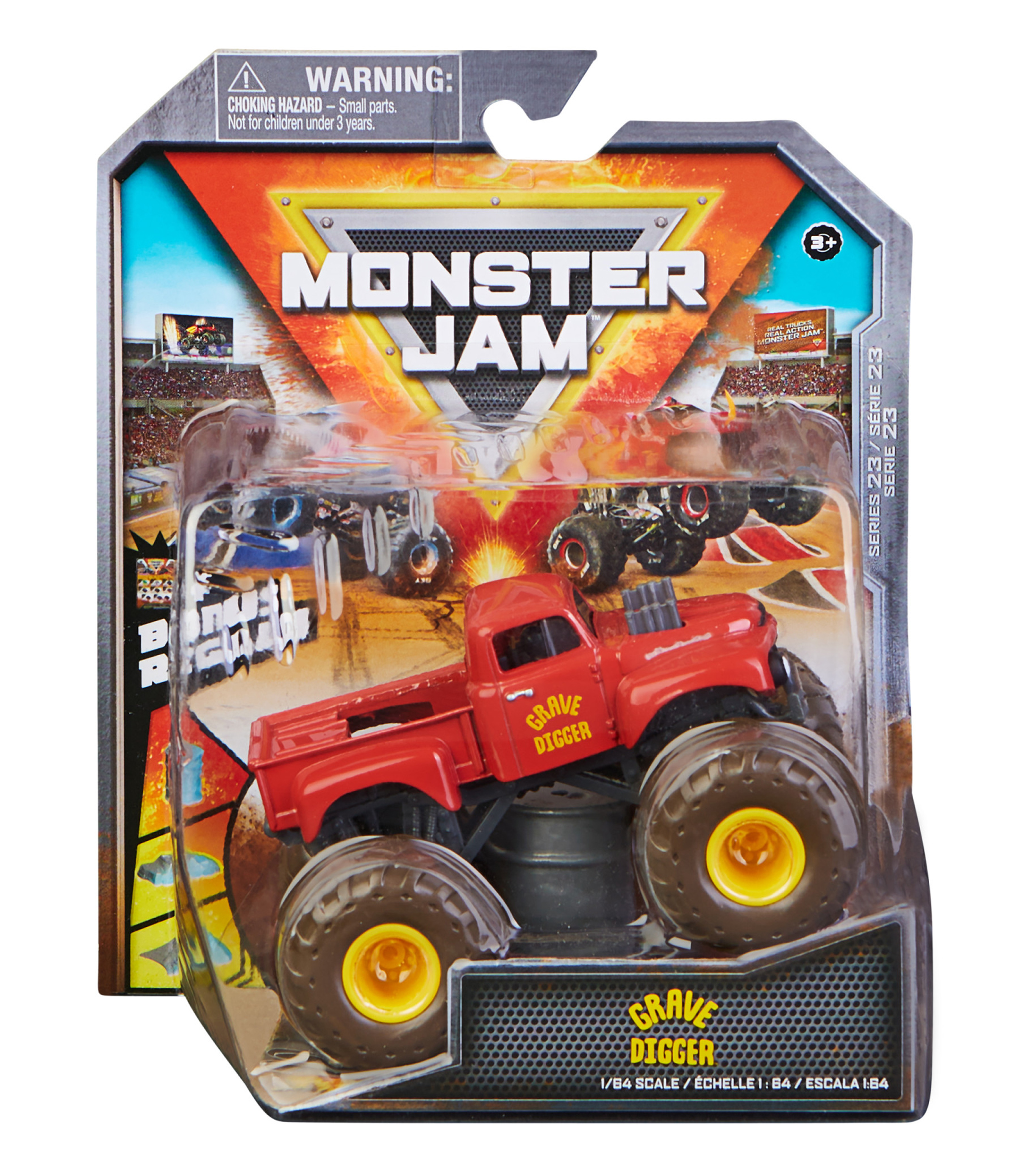 Monster Jam Grave Digger Red Primer Retro - El Palacio de Hierro