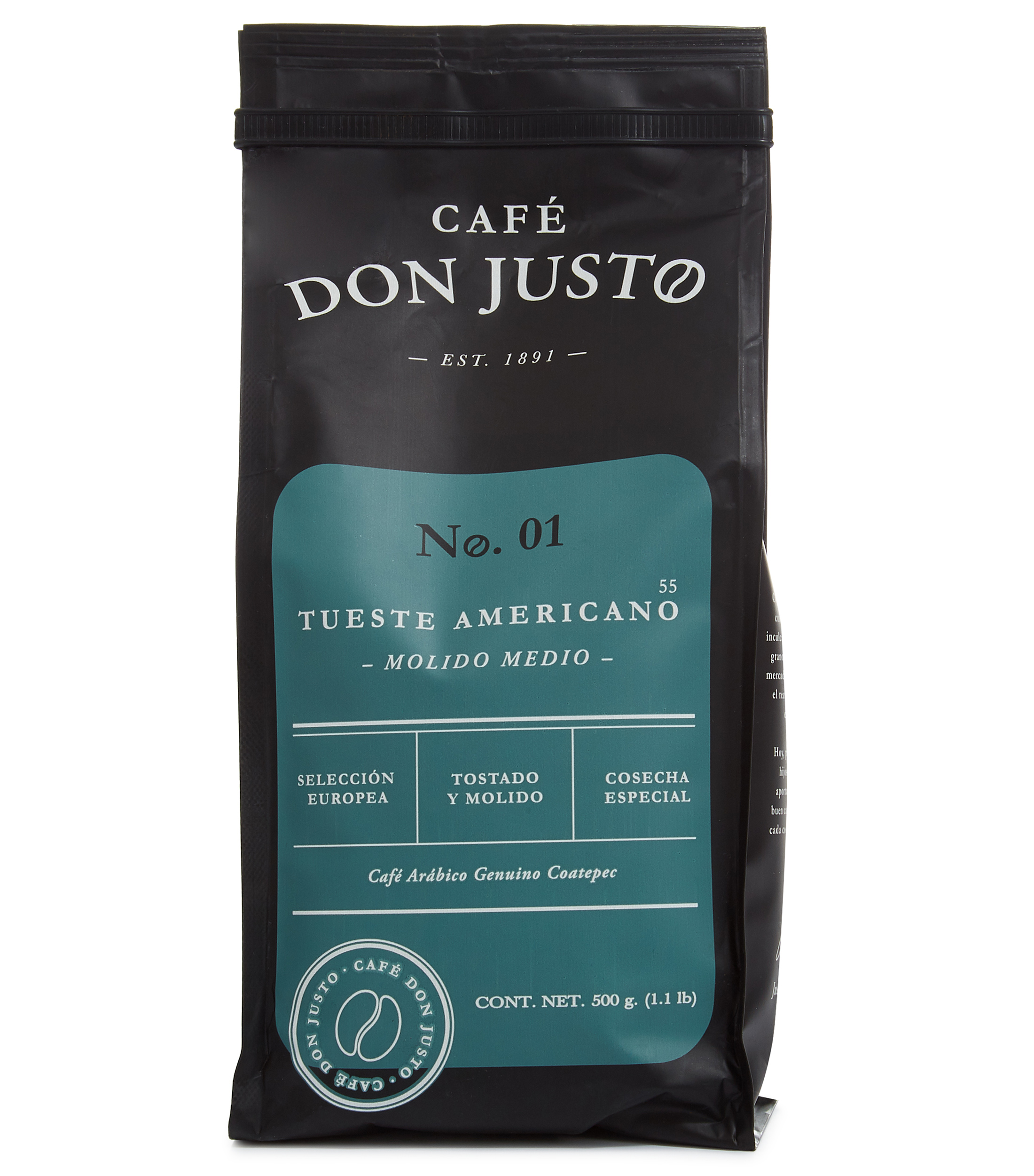 Don Justo Café Molido Americano, 500 g El Palacio de Hierro