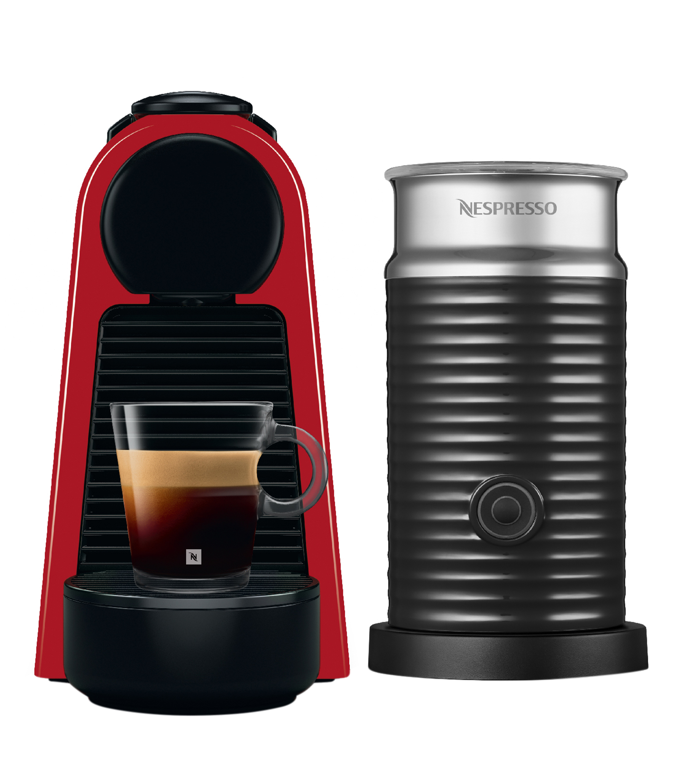 Nespresso Combo Cafetera Essenza Mini & Aeroccino3 Roja - El Palacio de ...