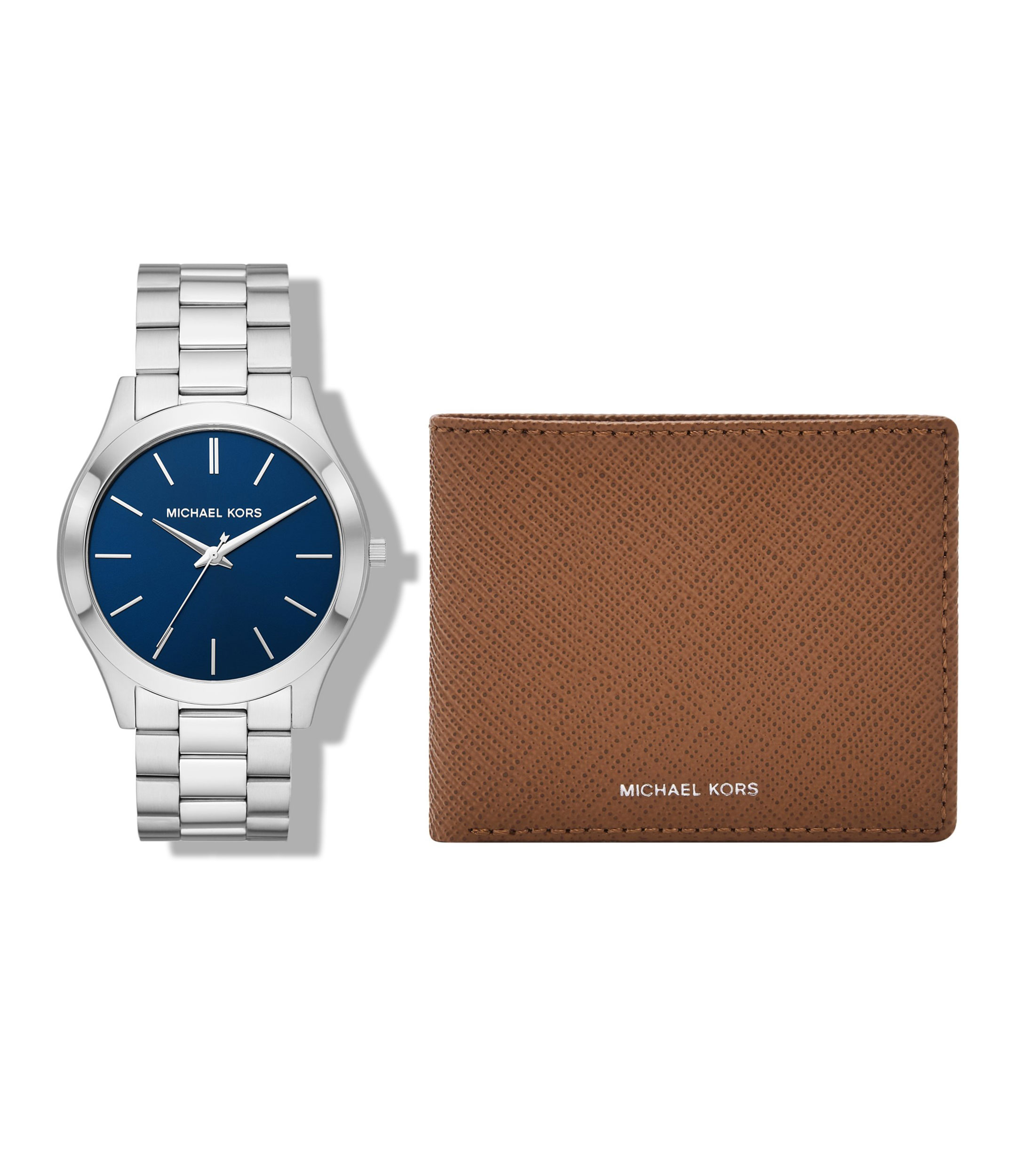 Michael Kors Reloj para Hombre Slim Runway Casual Plateado El