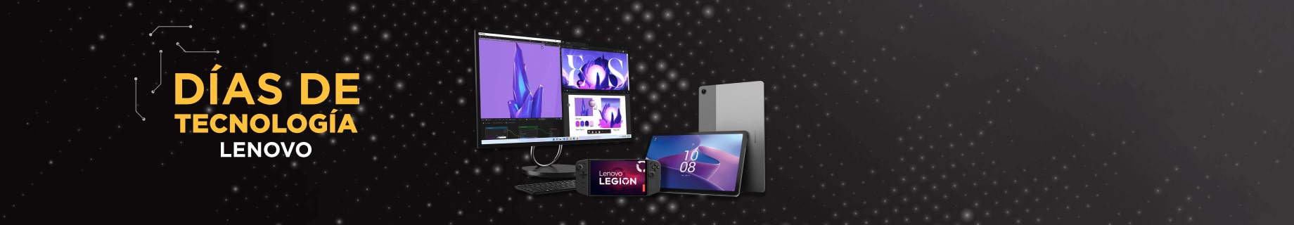 imagen de aparatos de LENOVO, 40% de descuento, DIAS DE TECNOLOGIA LENOVO 2025