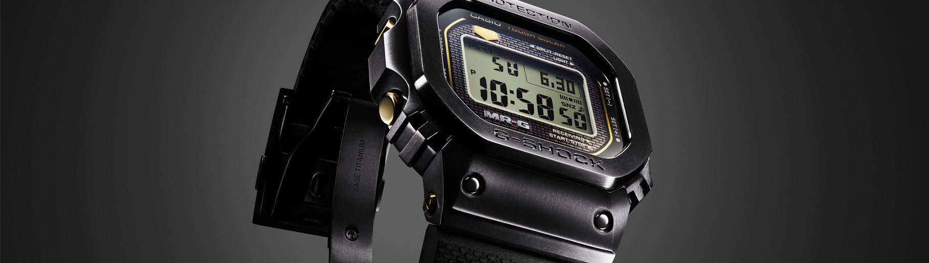 Imagen de un reloj dijital negro. CASIO, CASIO